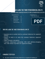 Research Methodology: Consumer Behaviour in Organised Retailing