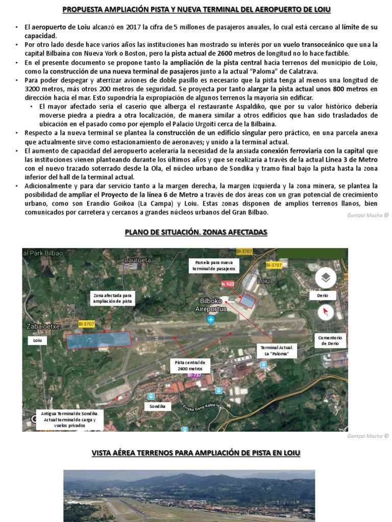 Propuesta Ampliacion Aeropuerto Loiu | PDF | Aeropuerto | Aviación