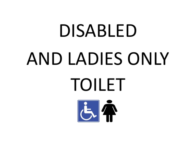 Disabled Toilets Sign PDF