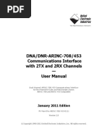 DNA/DNR-ARINC-708/453 Communications Interface With 2TX and 2RX Channels - User Manual