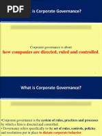 How Companies Are Directed, Ruled and Controlled: Corporate Governance Is About