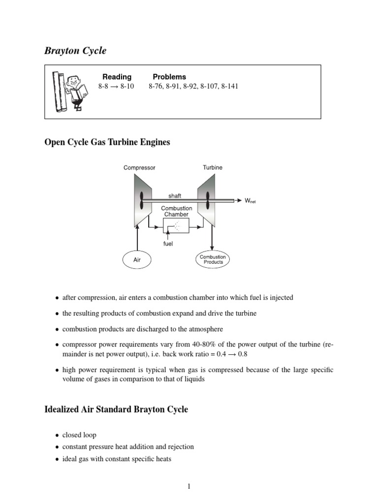 Bryton Cycle | PDF | Gas Turbine | Rotating Machines