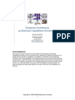 Enterprise Architecture As Capabilities Arch