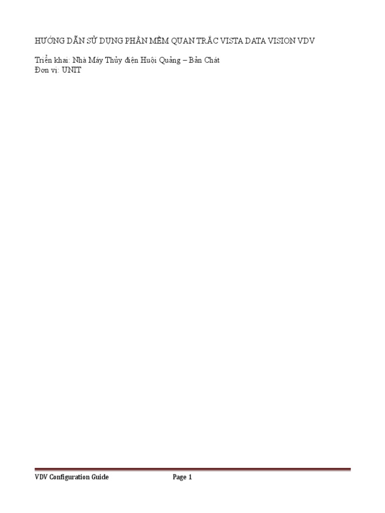 Vista Data Vision VDV | PDF