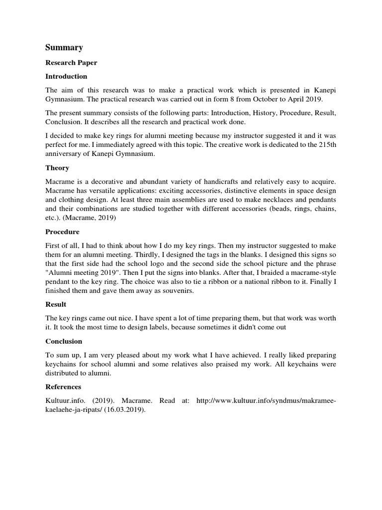 Summary 1 | PDF