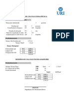 Cálculo fossa séptica e filtro anaeróbio