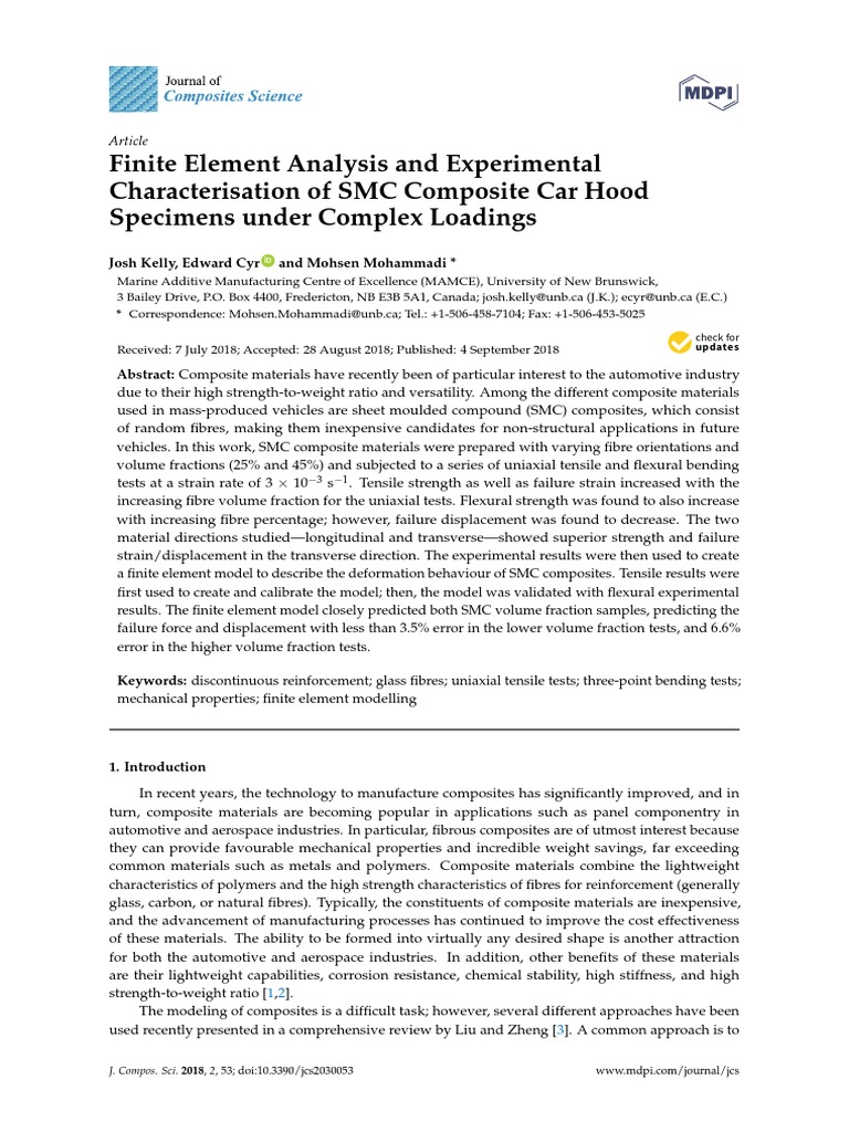 Jcs 02 00053 PDF | PDF | Composite Material | Fracture