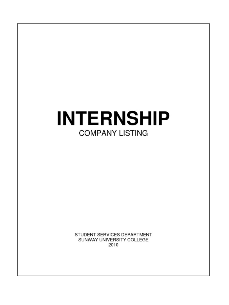 Sunway University Internship List | PDF | Search Engine Optimization ...