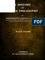 A History of Indian Philosophy Volume I