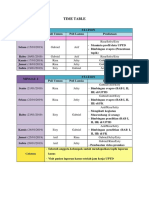 Time Table