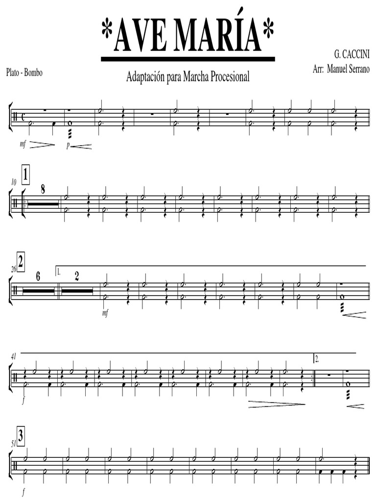 Ave María Caccini PDF PDF