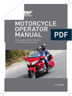 Motorcycle Operator Manual: With Supplementary Information For Three-Wheel Motorcycles