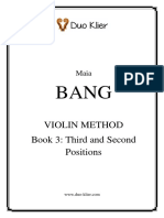 Violin Method Book 3: Third and Second Positions
