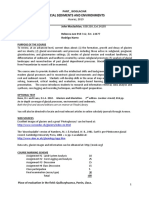 Glacial Sediments and Environments: Purpose of The Course