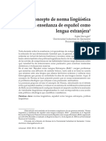 El Concepto de Norma Lingüística en ELE PDF