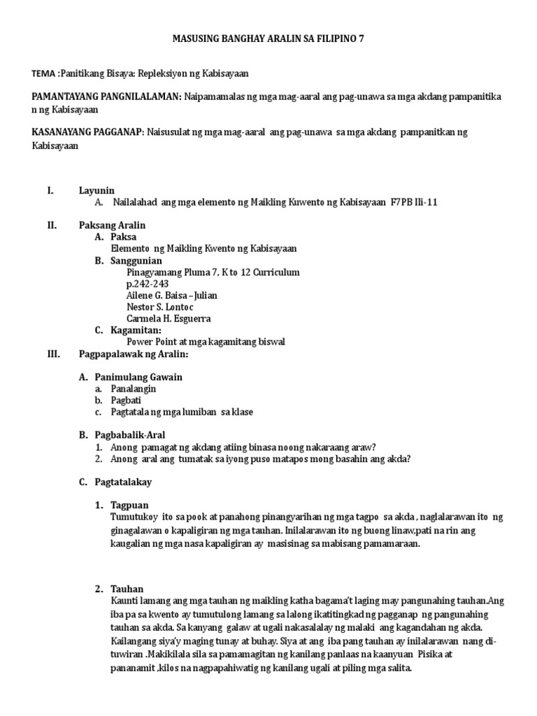 Talakay 1 Pagsusuri NG Kaligirang Pangkasaysayan NG Isang Akdang ...