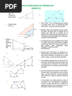 Taller de Semejanza de Triangulos
