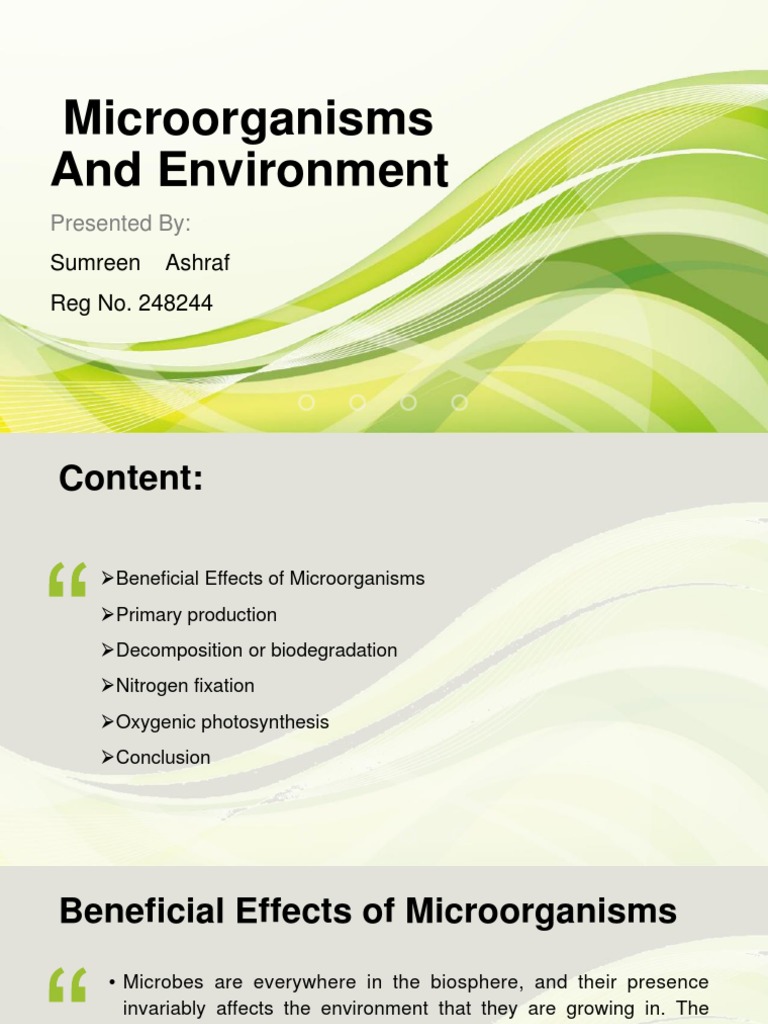 Microorganisms and Environment | PDF | Cyanobacteria | Microorganism