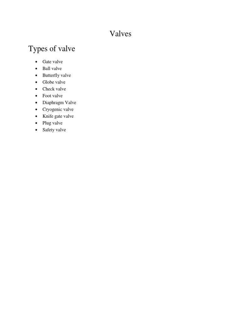 Valves | PDF