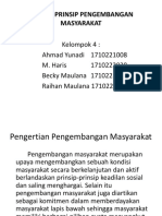 PRINSIP PENGEMBANGAN MASYARAKAT