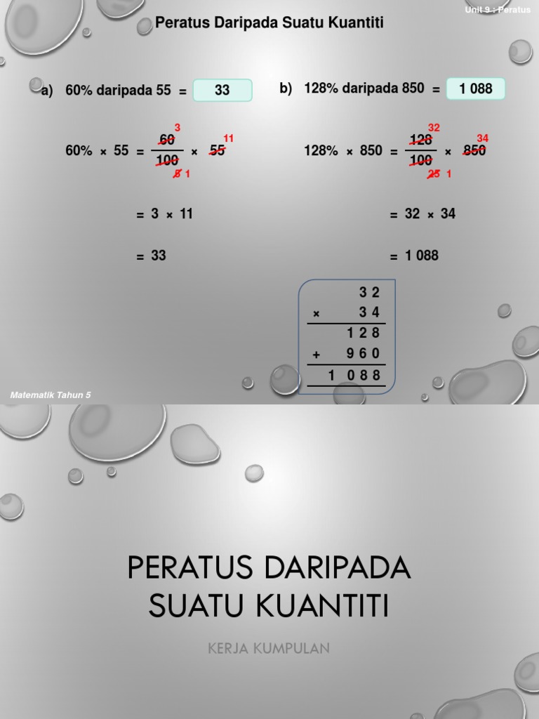 Peratus Tahun 5 | PDF
