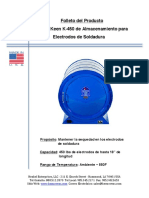 Horno de almacenaje K-450 para electrodos de soldadura