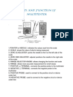 Parts and Function of Multitester