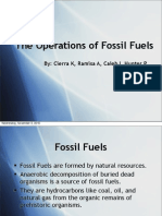 Operation of Fossil Fuel Plants