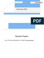 Resusitasi IGD: Morning Report