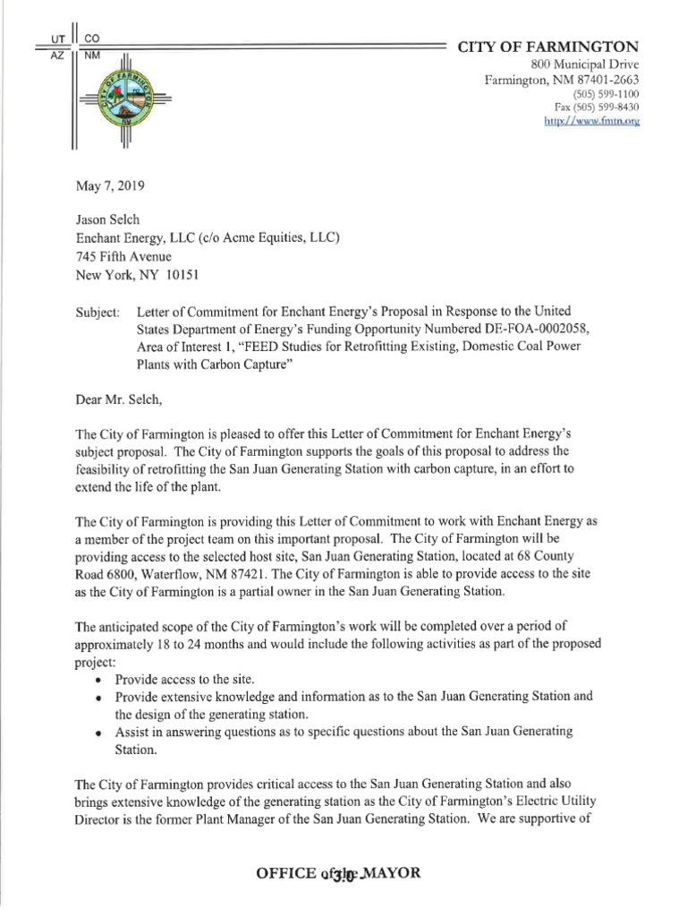 Sample letter of commitment image