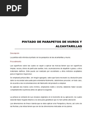 01 06 605 Pintado De Parapetos