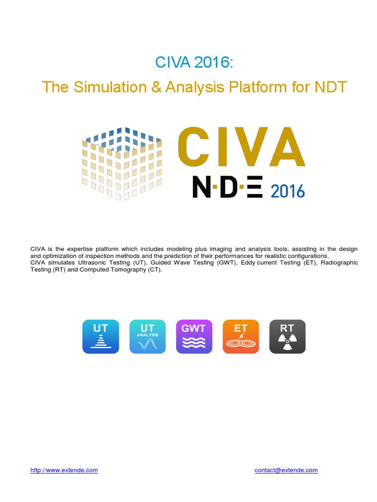CIVA: NDT Simulation & Analysis Tools | PDF | Ct Scan | Radiography