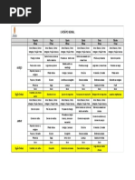 Cardápio - 06 a 11 Maio