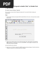 MODULE POOL 2 Working With Double Click Event in Module Pool Programming