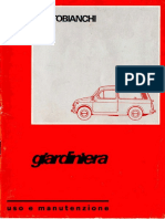 AUTOBIANCHI Giardiniera, Uso e Manutenzione (1974)