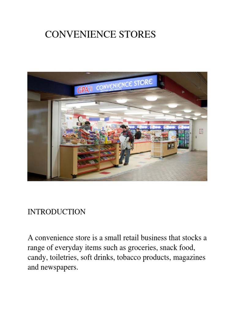 Convenience Stores: A Guide to Small Retail Businesses | PDF ...
