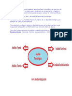 Un análisis tecnológico de cualquier objeto es hacer un análisis de cada una de las partes de un todo.docx