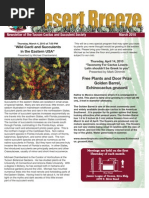 Download March 2010 Desert Breeze Newsletter Tucson Cactus  Succulent Society by Friends of Tucson Cactus and Succulent Society  SN40933457 doc pdf