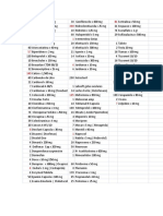 Lista de Medicamentos