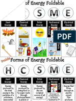 Five Forms of Energy Foldable 3
