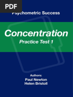 Psychometric Success Concentration - Practice Test 1