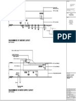 Diagrammatic of Sanitary Layout: Not To Scale