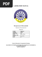 Laboratory Manual: Microprocessor & Microcontroller