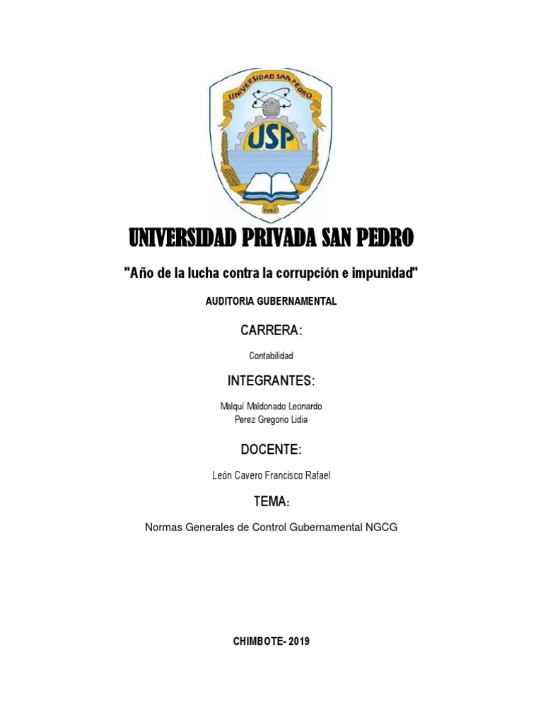Normas Generales De Control Gubernamental Ngcg Normas Generales De Control Gubernamental Ngcg