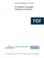 Guidelines For Speech-Language Therapy in Parkinson S Disease PDF