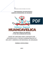 Concurso Publico 003-2019 Gerencia Sub Regional de Angaraes