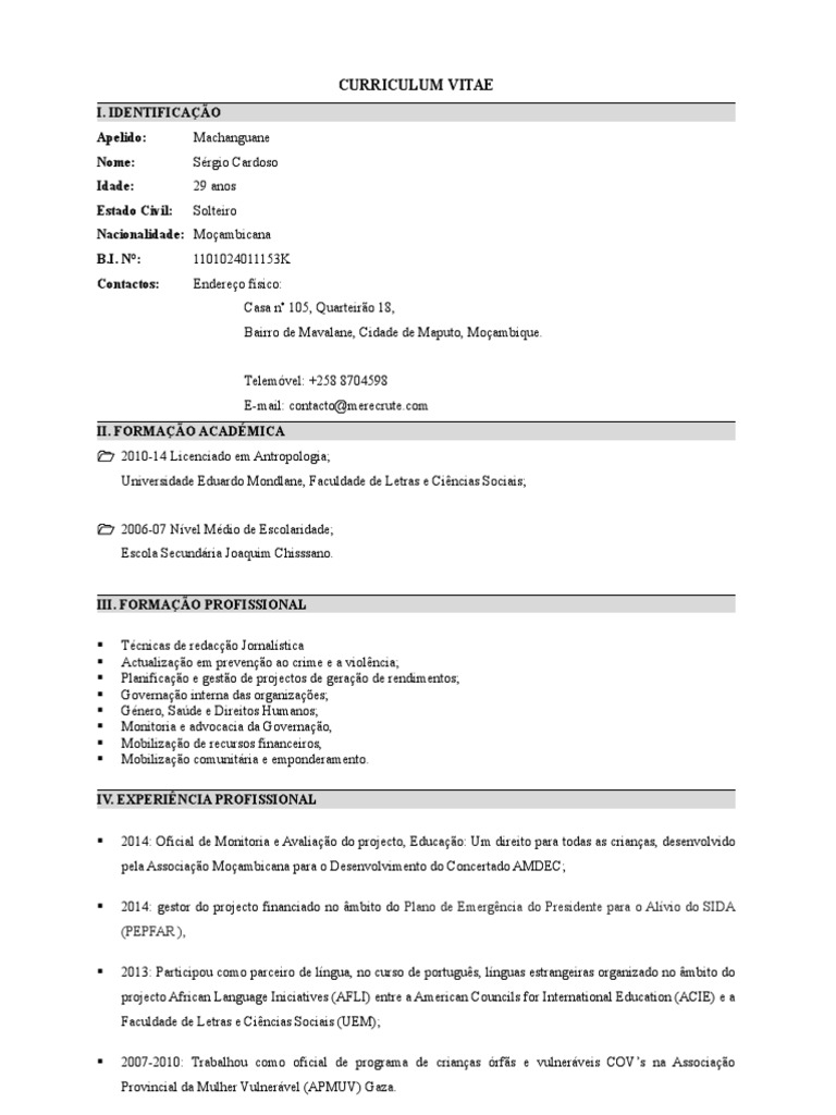 modelo-curr-culo-06-pdf-mo-ambique-modifica-o-comportamental