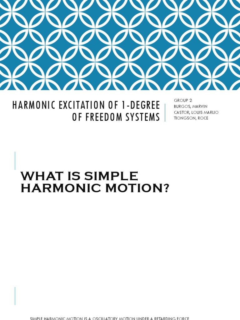 Harmonic Excitation in 1-DOF Systems | PDF | Friction | Oscillation