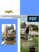 Inf 3 - Métodos de Determinación Del Azimut Geográfico Por Observaciones Solares