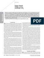 Extraction of Poppy Seed Oil Using Supercritical CO: Food Chemistry and Toxicology